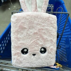 Adorable Pink Bunny Plush Notebook